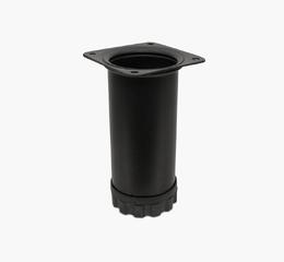 Ніжка меблева Bravo Barrel D51 чорна, 120 мм