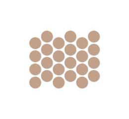 Заглушка Самоклеюча на конфірмат (50 шт.) 2222 Капучіно матовий