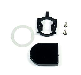 Петля для скла LinkenSystem SoftClose. Заглушка NEW, чорний