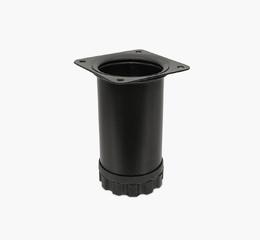 Ніжка меблева Bravo Barrel D51 чорна, 60 мм