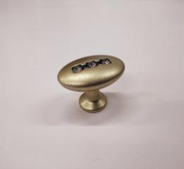 Ручка OSKAR 6059-04 SOMUN DUGME з каміння матове золото