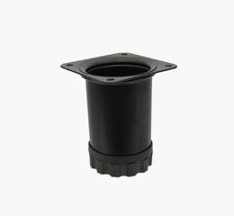Ніжка меблева Bravo Barrel D51 чорна, 80 мм