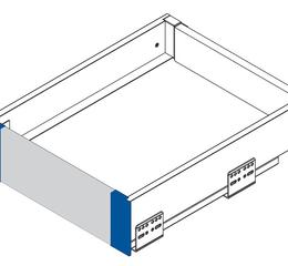 Направляюча GTV AxisPro Box Передня панель 1200мм+ кріплення для внутр. ящика H=84мм, білий
