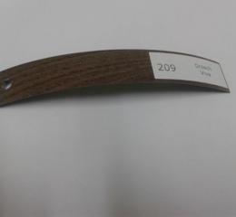 Крайка Меламінова Zbytex 21 мм 3гр 209 горіх віва ЗАЛИШОК