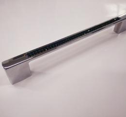 Ручка OSKAR 5380/160 хром чорне каміння