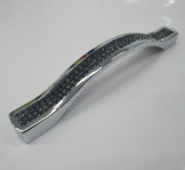 Ручка OSKAR 5348/128 ODESSA хром з чорним камінням