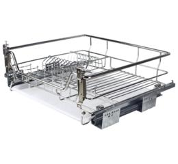 Корзина Muller + сушарка 600 мм з дотягом, хром