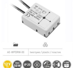 Освітлення GTV Датчик руху безконтактний під стільницю 12V DC