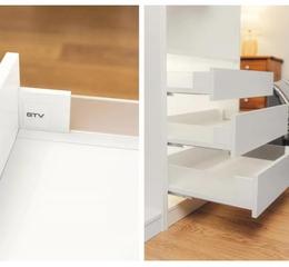 Направляюча GTV AxisPro Box Soft Close 500/116, середній, графіт скляні боковини