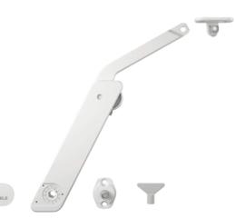 Підйомний механізм Hafele Free flap H1.5 A 1-о сторонній, пластик, білий лівий