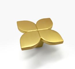 Ручка Bravo Petal/ брашоване золото
