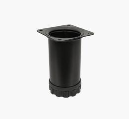 Ніжка меблева Bravo Barrel D51 чорна, 100 мм